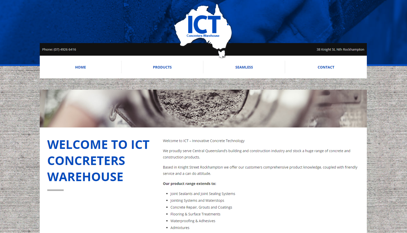 Concrete Products ICT Concreters Warehouse Rockhampton